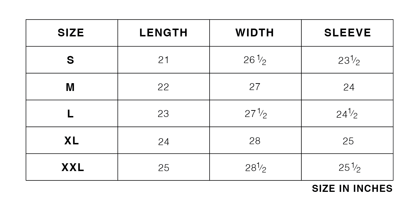 Jansport Hoodie Size Chart.png