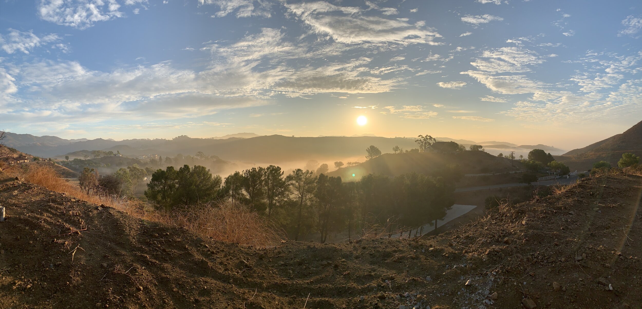 Hiking on our road