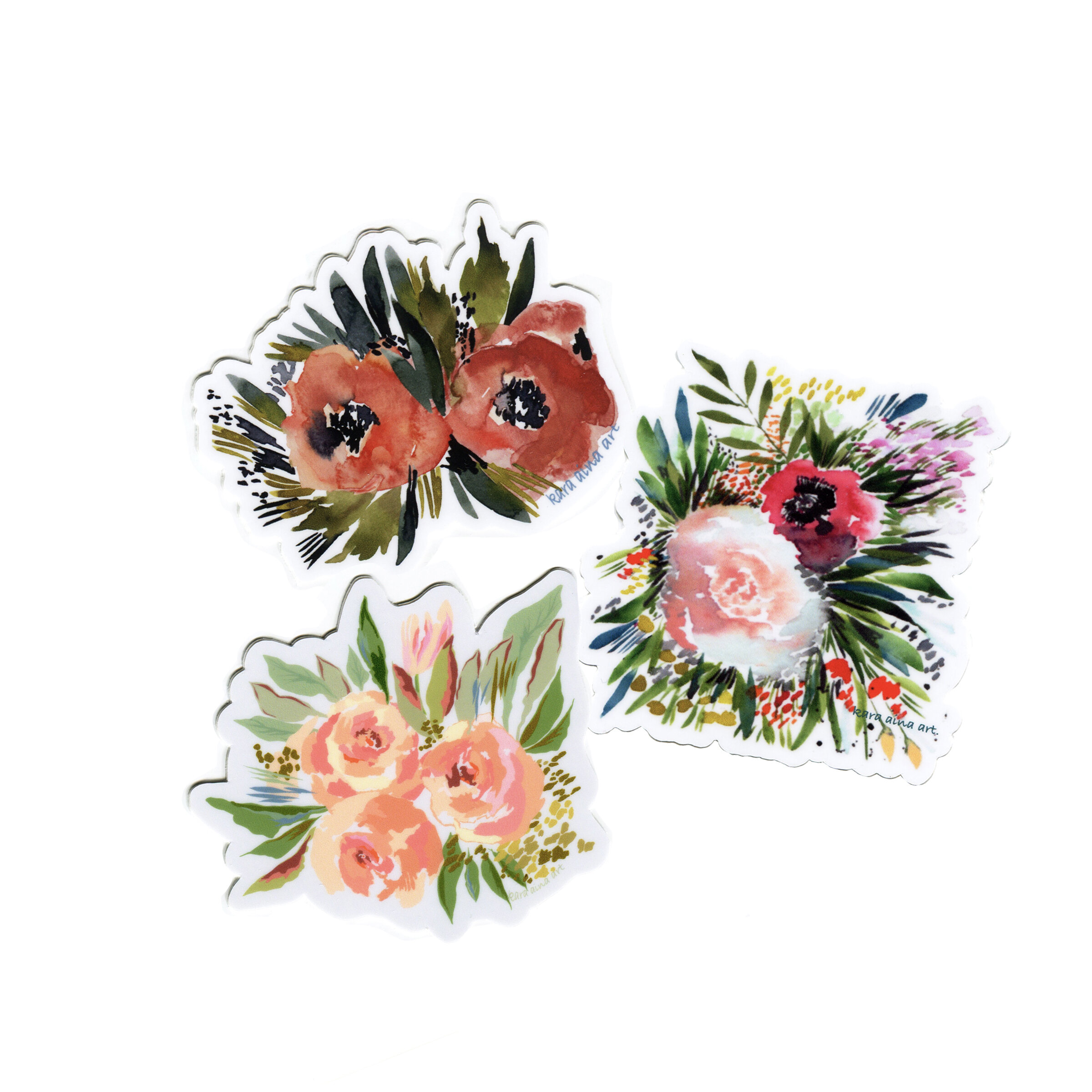 Floral Trio Stickers
