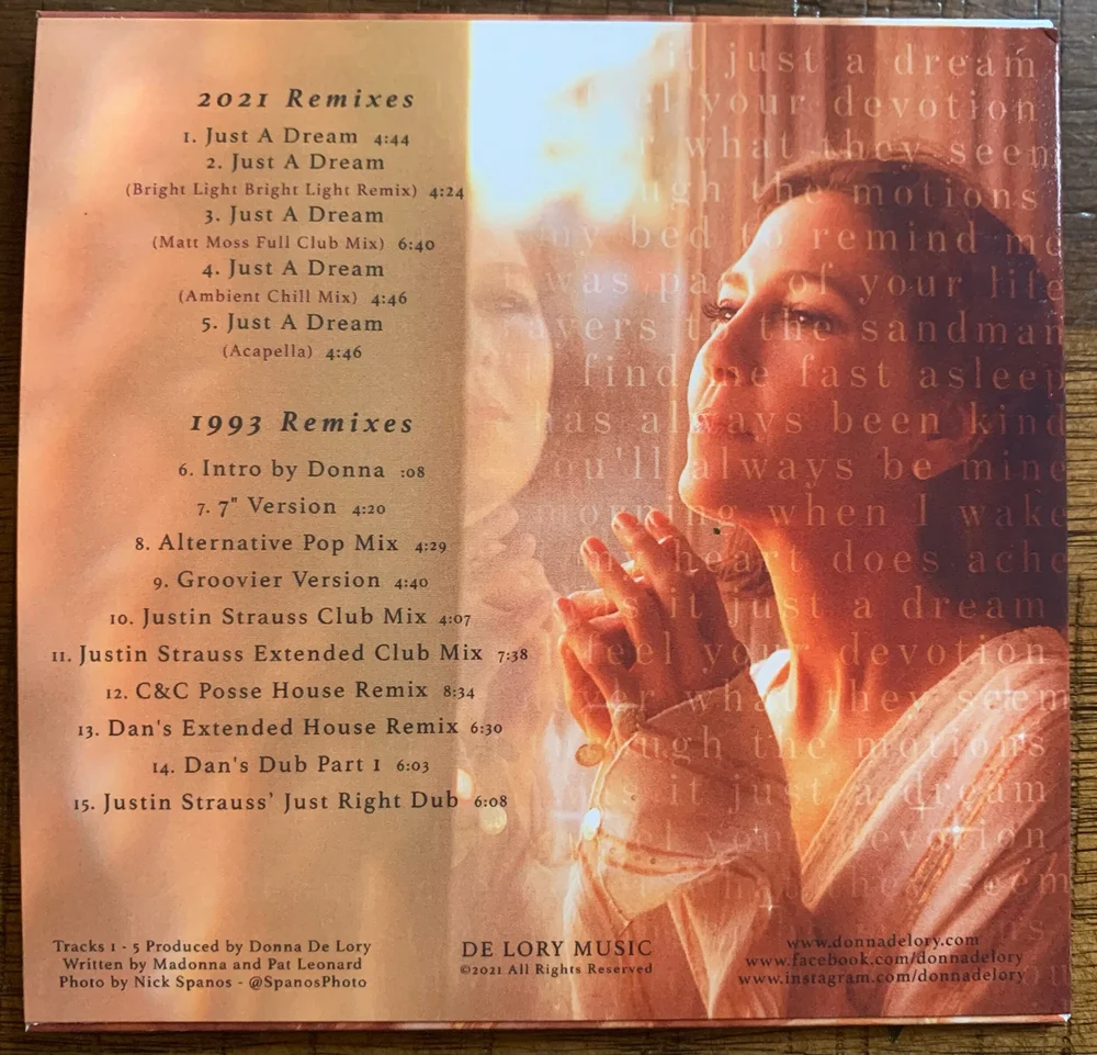 Just a Dream - The Remixes (Limited Edition) — Donna De Lory