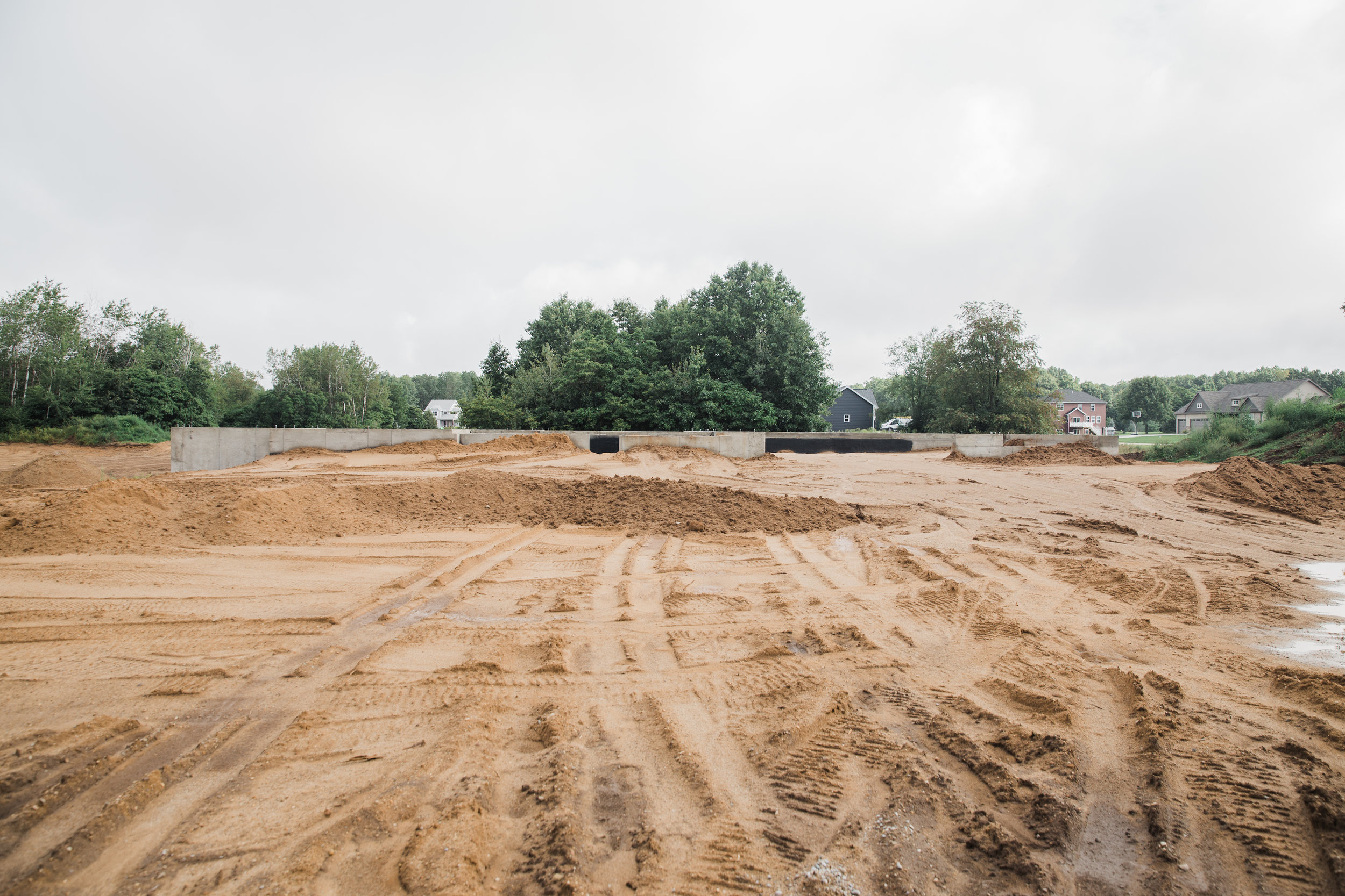 Excavating process