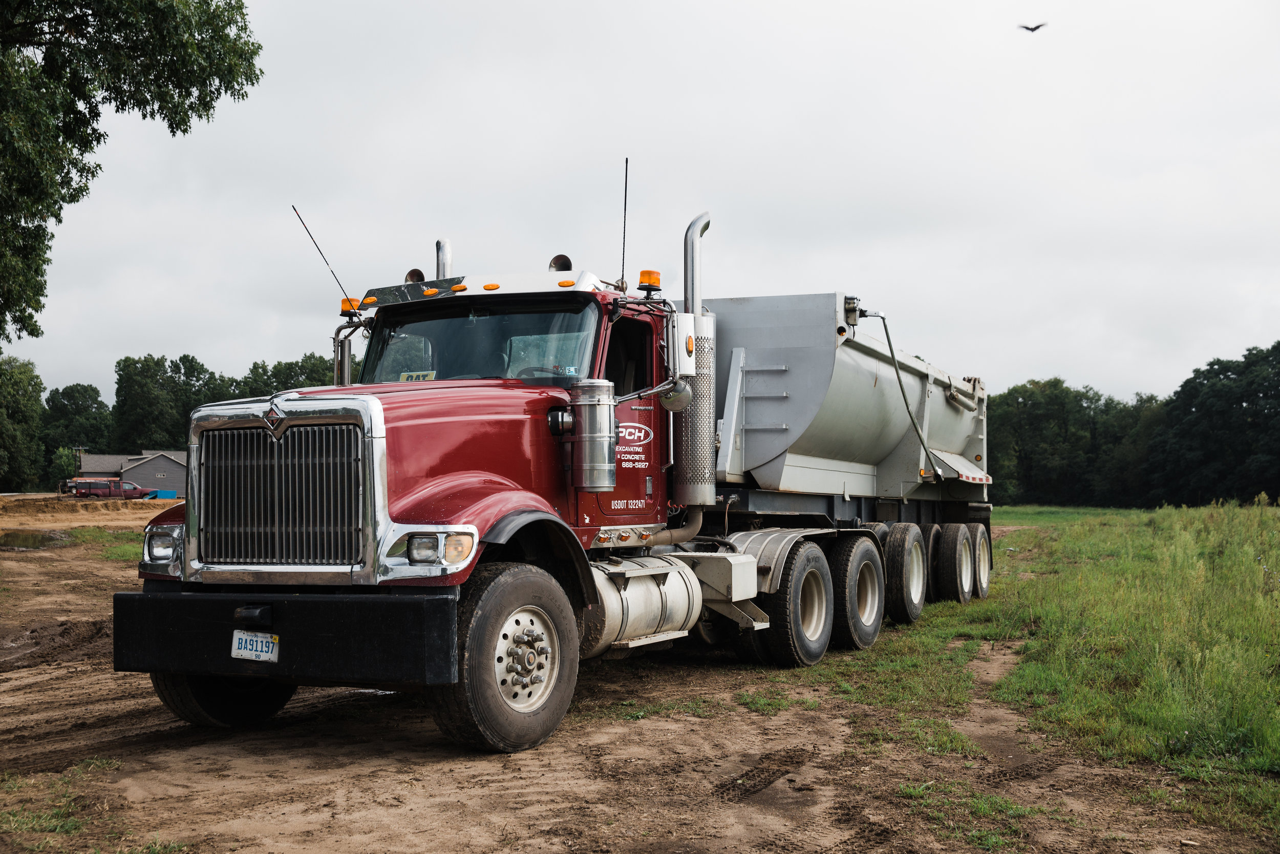 Excavating for custom homes