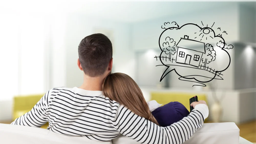 couple imagining their dream home