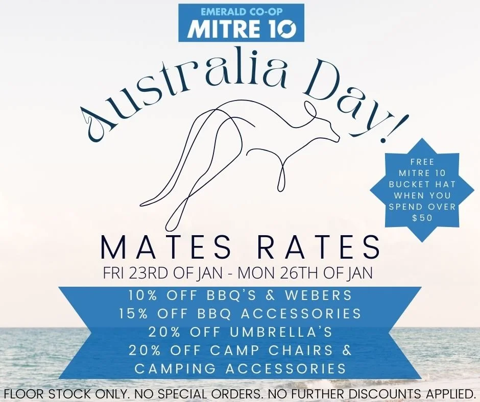 We&rsquo;re celebrating Australia Day the Co-Op way &mdash; with MATES RATES, exclusive to Co-Op Members only 🙌

📅 Fri 23rd Jan &ndash; Mon 26th Jan

🔥 Member-only savings:
&bull; 10% OFF BBQs &amp; Webers
&bull; 15% OFF BBQ accessories
&bull; 20%