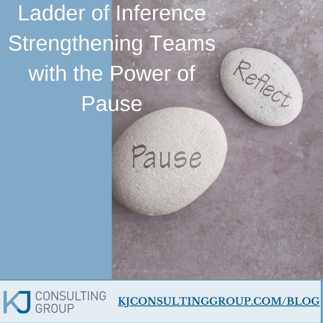 Don't Climb the Ladder! Use the Ladder of Inference tool to enhance team connection and navigate conflict that naturally comes up on teams.

1. The Journey: From Reality to Assumptions, understand how individuals process events. It's the key to unloc