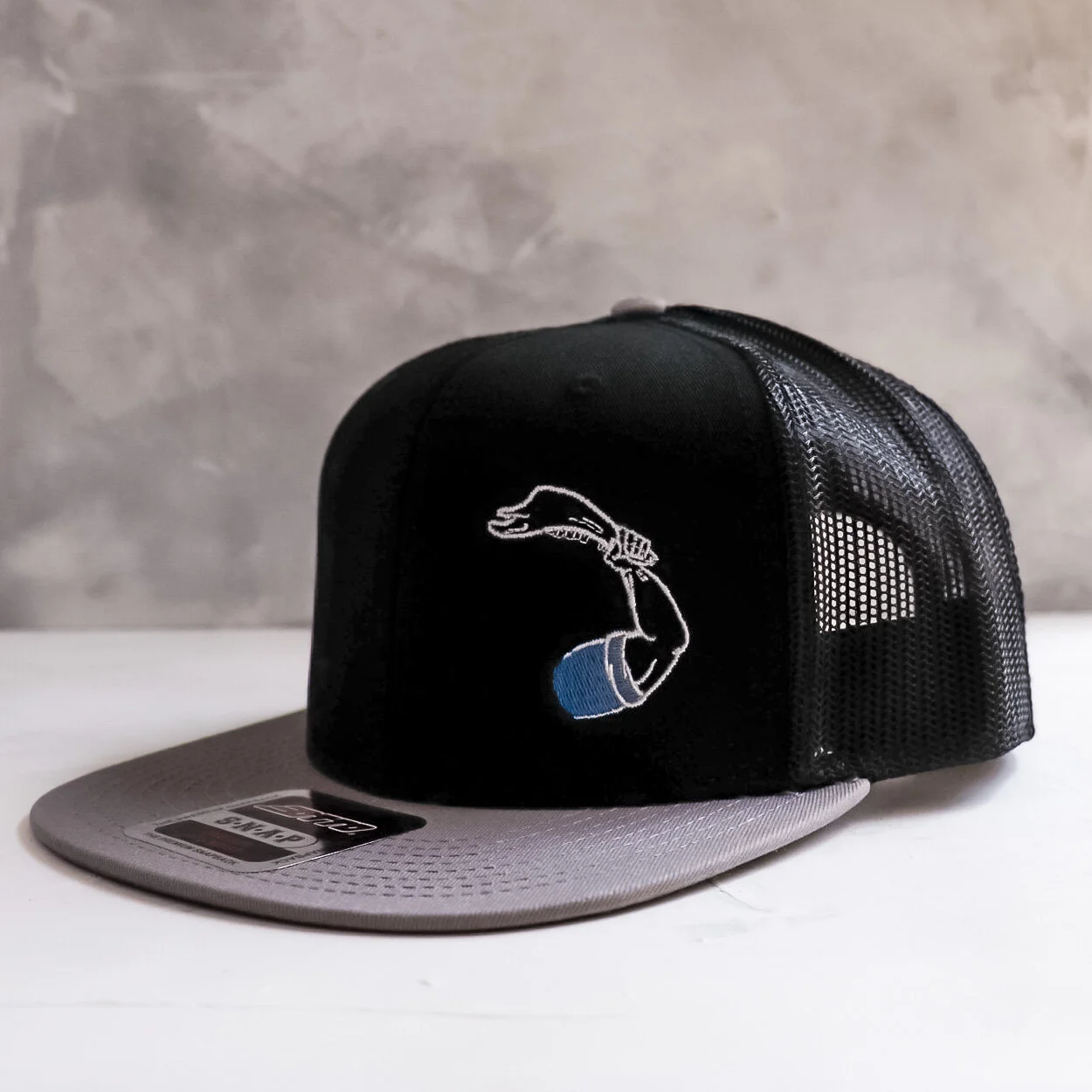 JAWBONE! Black Hat With Flat Bill