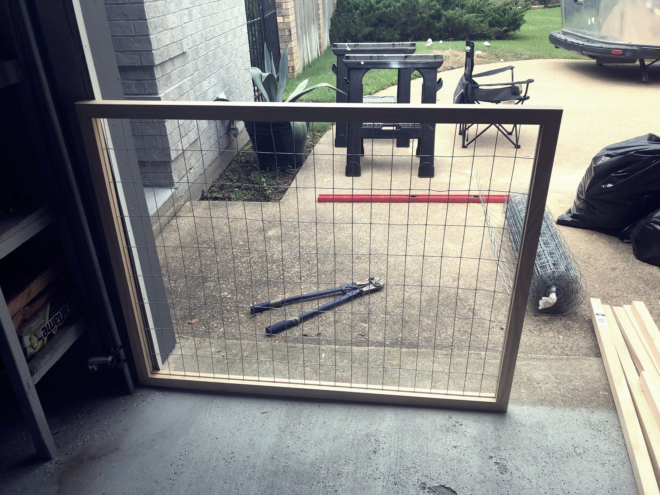 Mancave Garage Gate Trailer Trashin, Garage Door Gates For Dogs