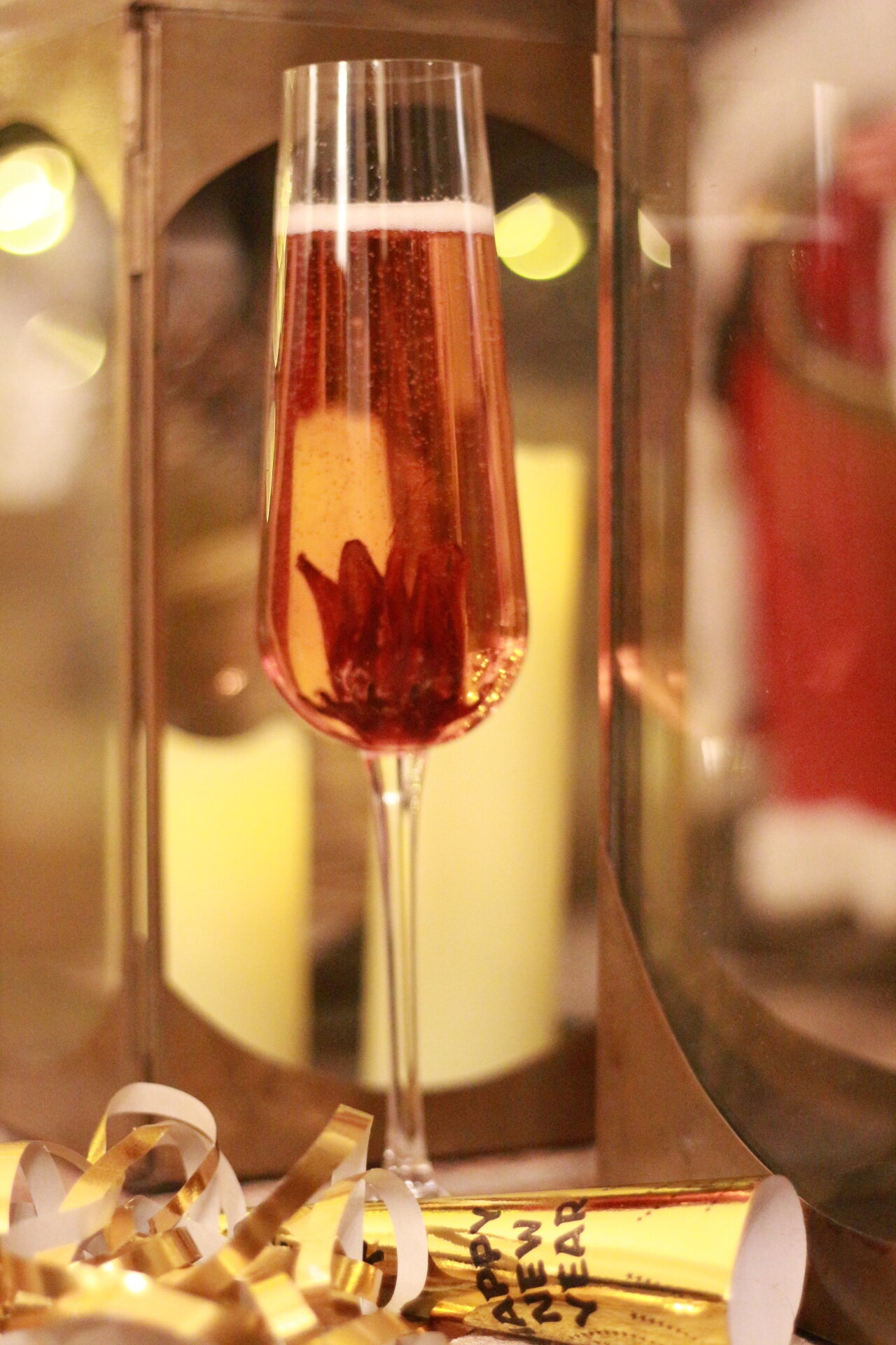 Hibiscus Cider Cocktail