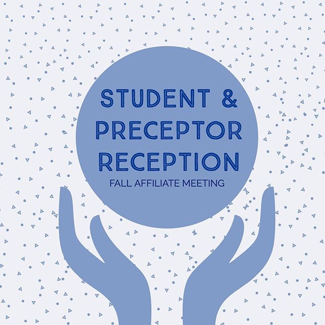 CNM students, preceptors, and CNMs are invited to join in our annual student and preceptor reception and Fall Affiliate Meeting! 😋 🍴  A catered meal will be available for FREE for students and for $12 for CNMs. 🙌 Join us as we welcome a new class 