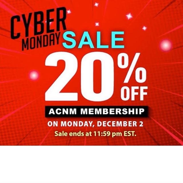 CuberMonday! Save 20% off of your national &amp; OR state affiliate dues! Applies to renewals as well as new members. This deal won't last long; renew before 9pm PST for your 20% membership savings. 
link in bio
#acnm #midwivesmakeadifference 
#midwi