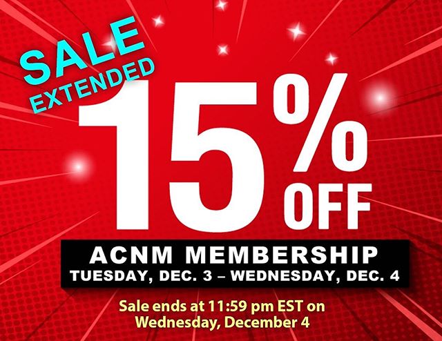 Did you miss out on yesterday's Cyber Monday membership sale? We've extended the deadline to offer 15% off membership dues through tomorrow! Renew now using promo code &quot;Cyber&quot; for continued access to all membership with the American College