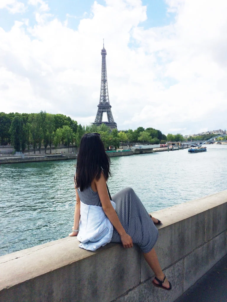 In most areas around Paree, you are able to catch a glimpse of the Eiffel Tower but this was definitely one of my favourite.