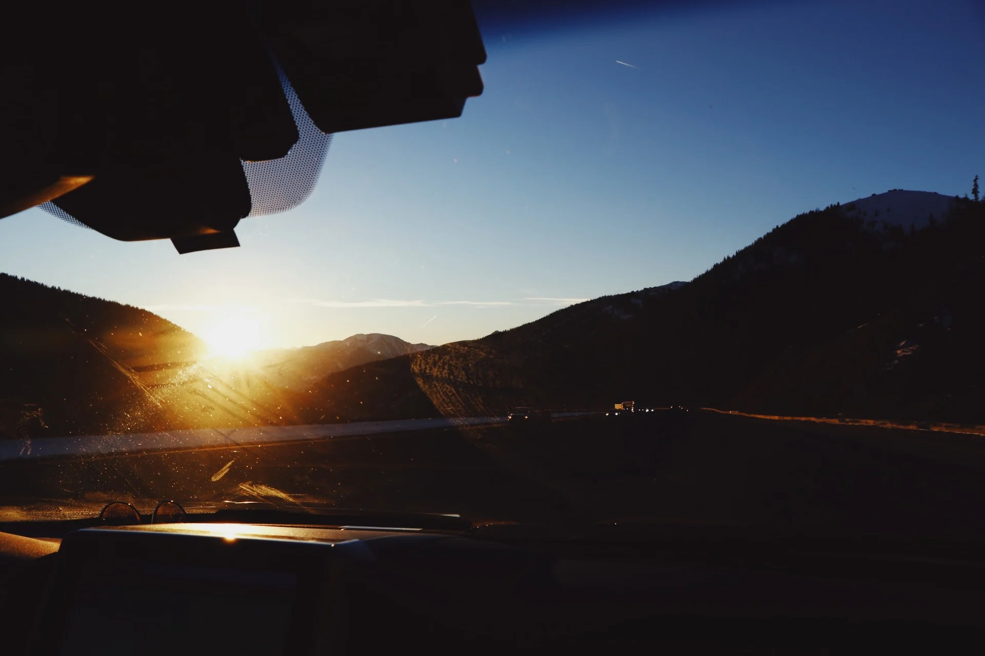 Through the windshield. (Copy)