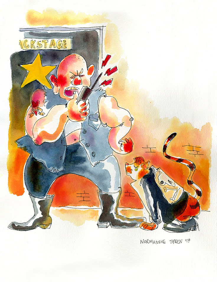 Puss and the Security Guard