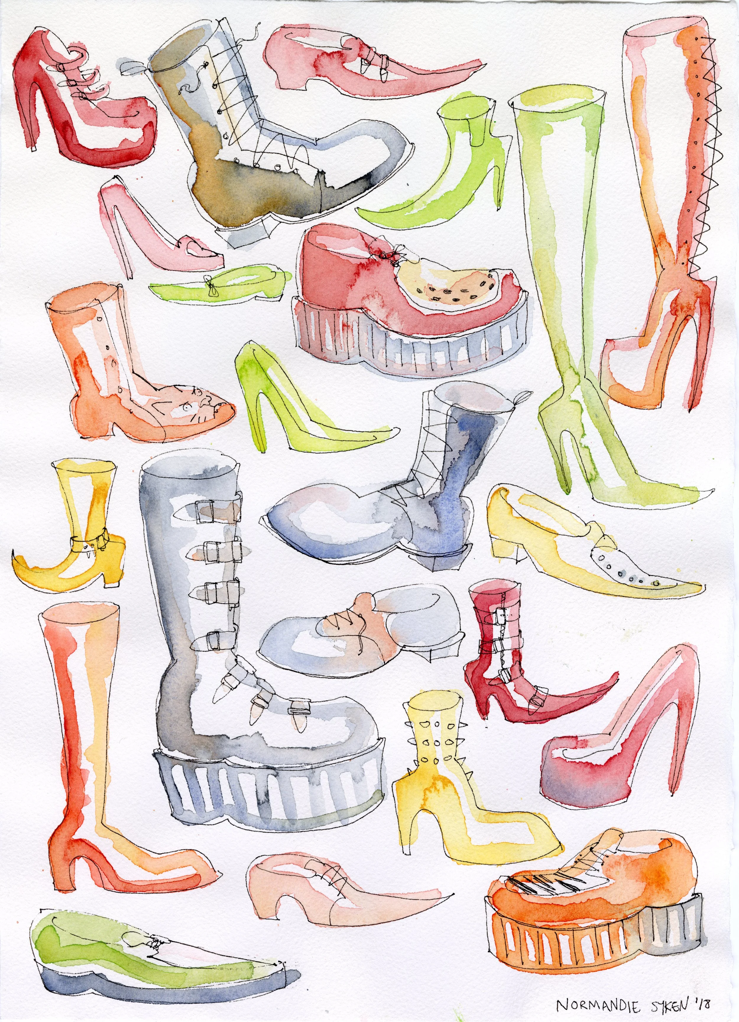 Punk Shoes Pattern