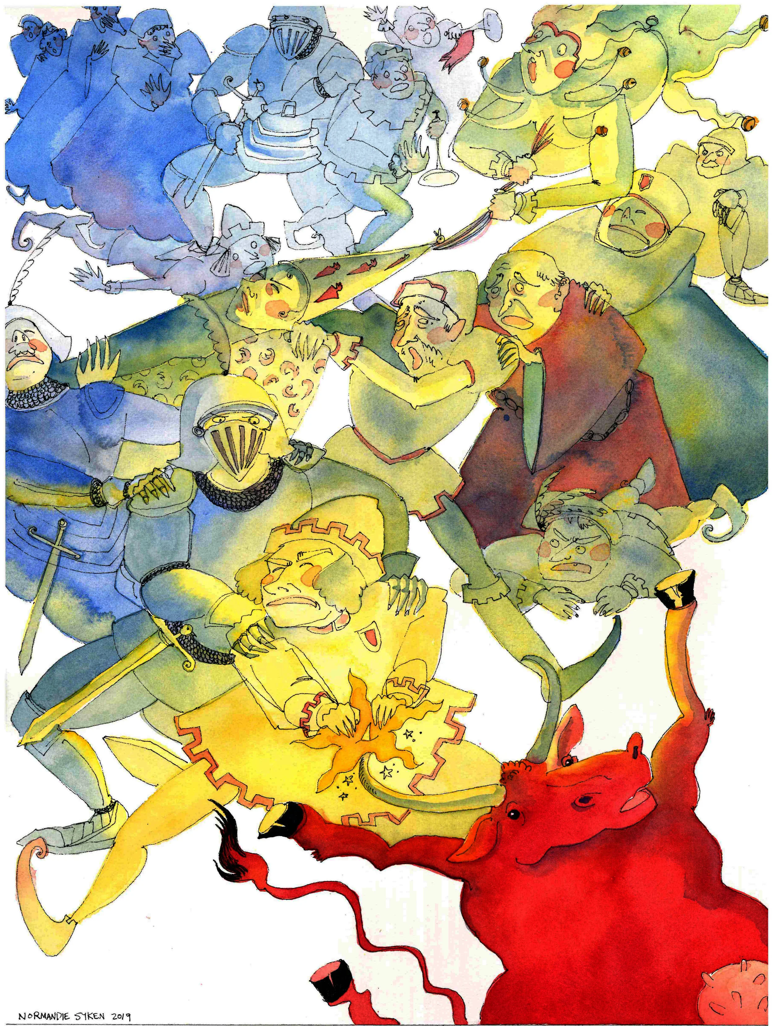 Pulling the Shooting Star Off the Red Cow's Horn