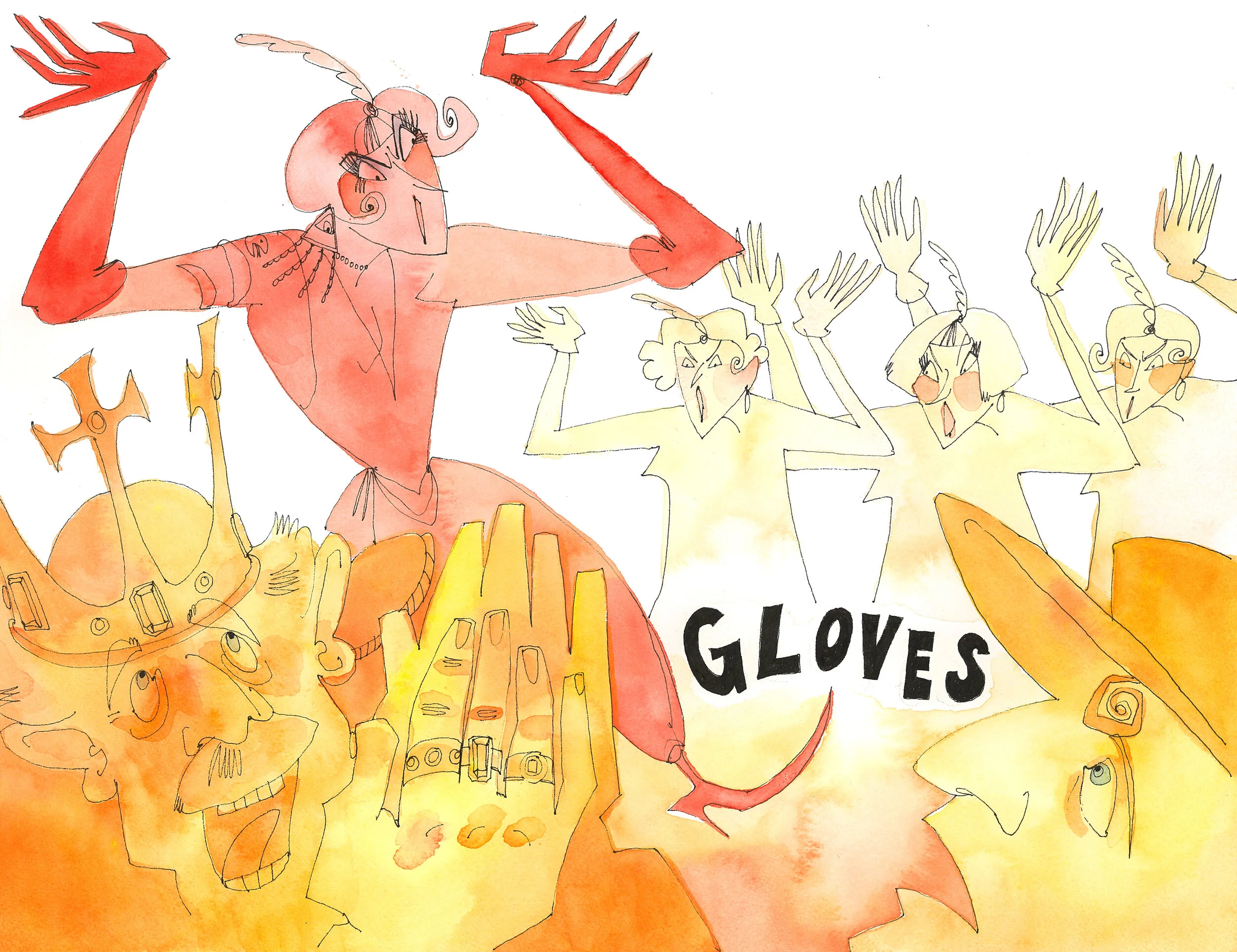 Think of your... GLOVES!