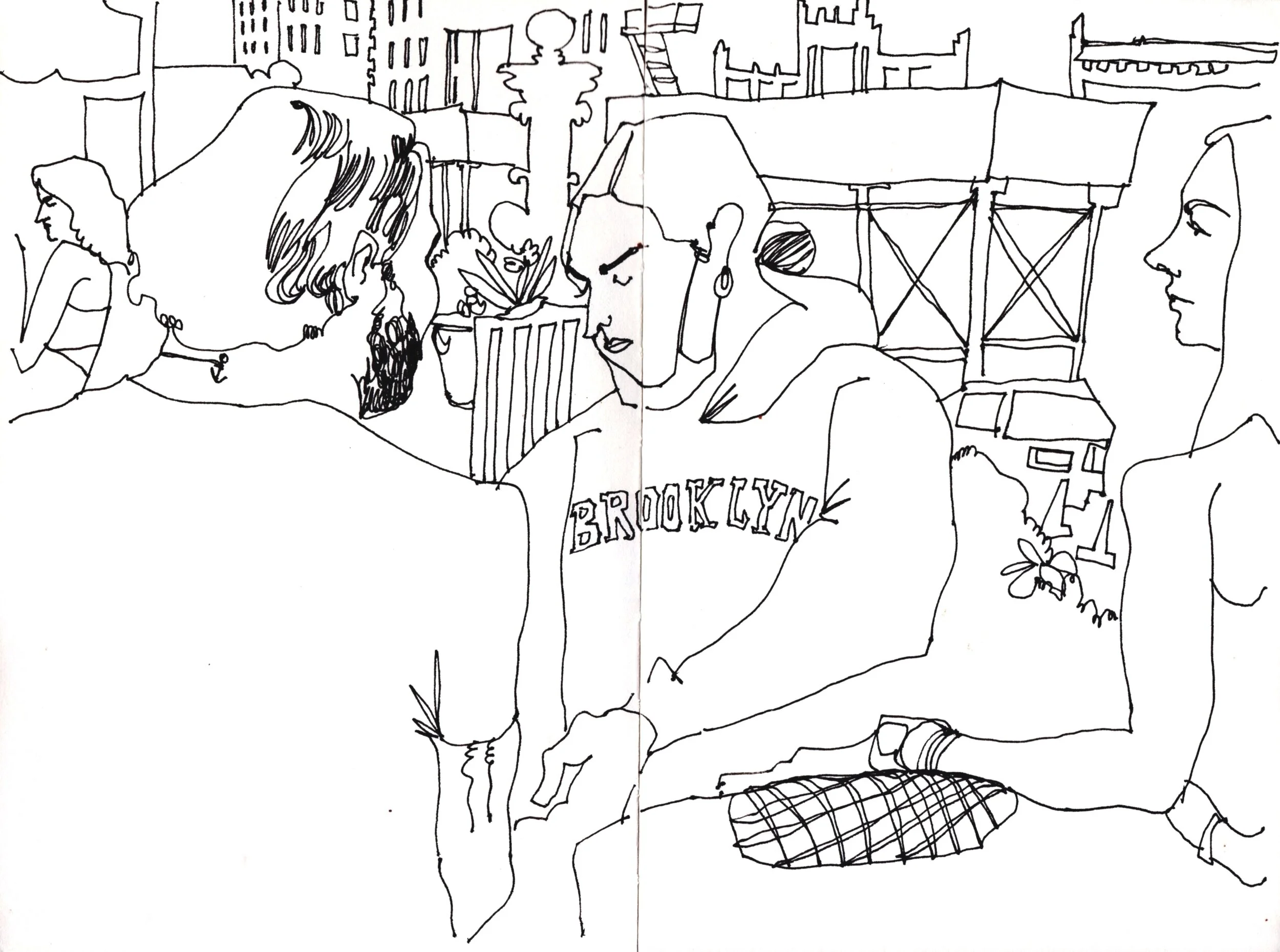 People Sitting in Bryant Park