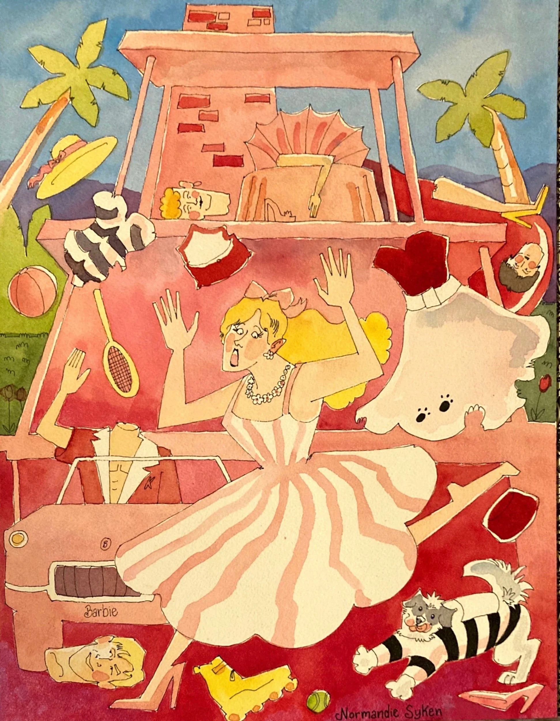 Teddy Bear in Barbieland 