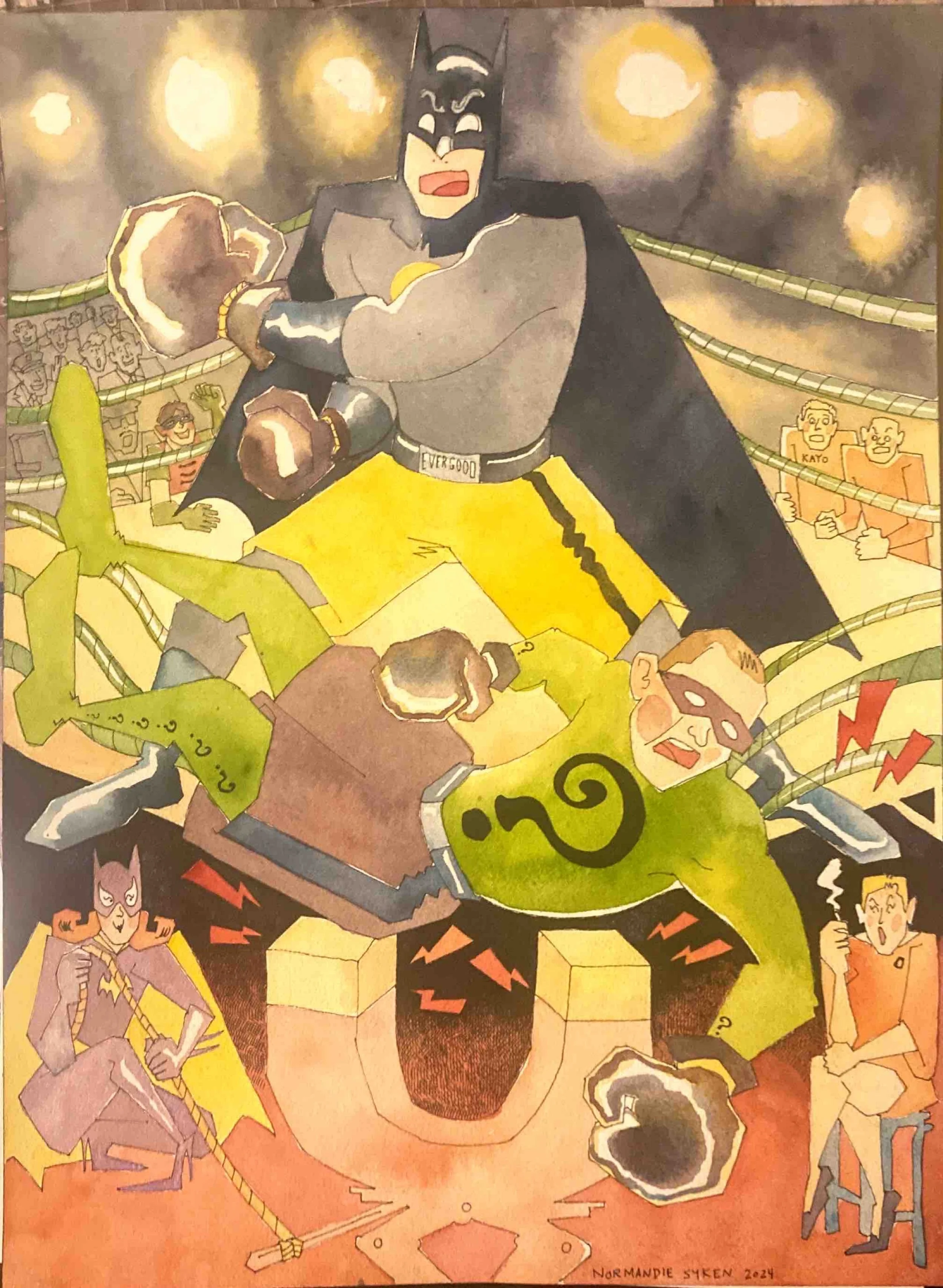 Batman and the Riddler Boxing 