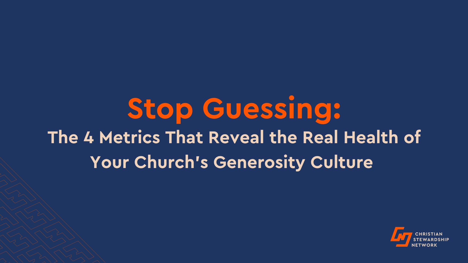 Stop Guessing: