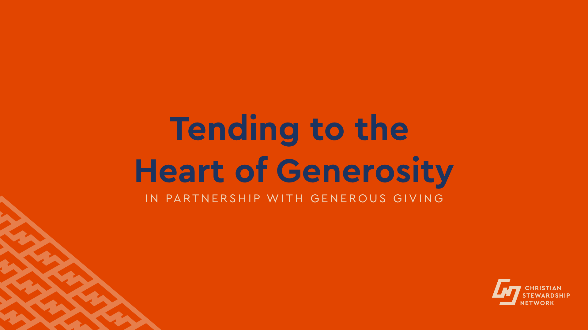 Tending to the Heart of Generosity