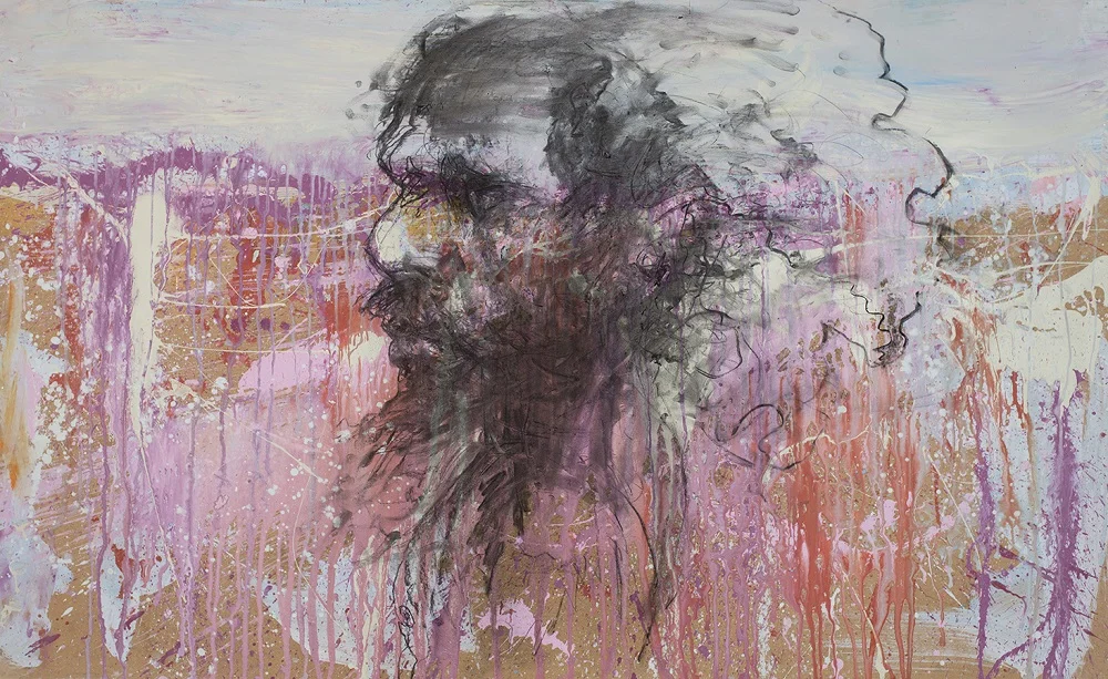 Ancestral Spirit . Mixed Media On Board. 100 x 160