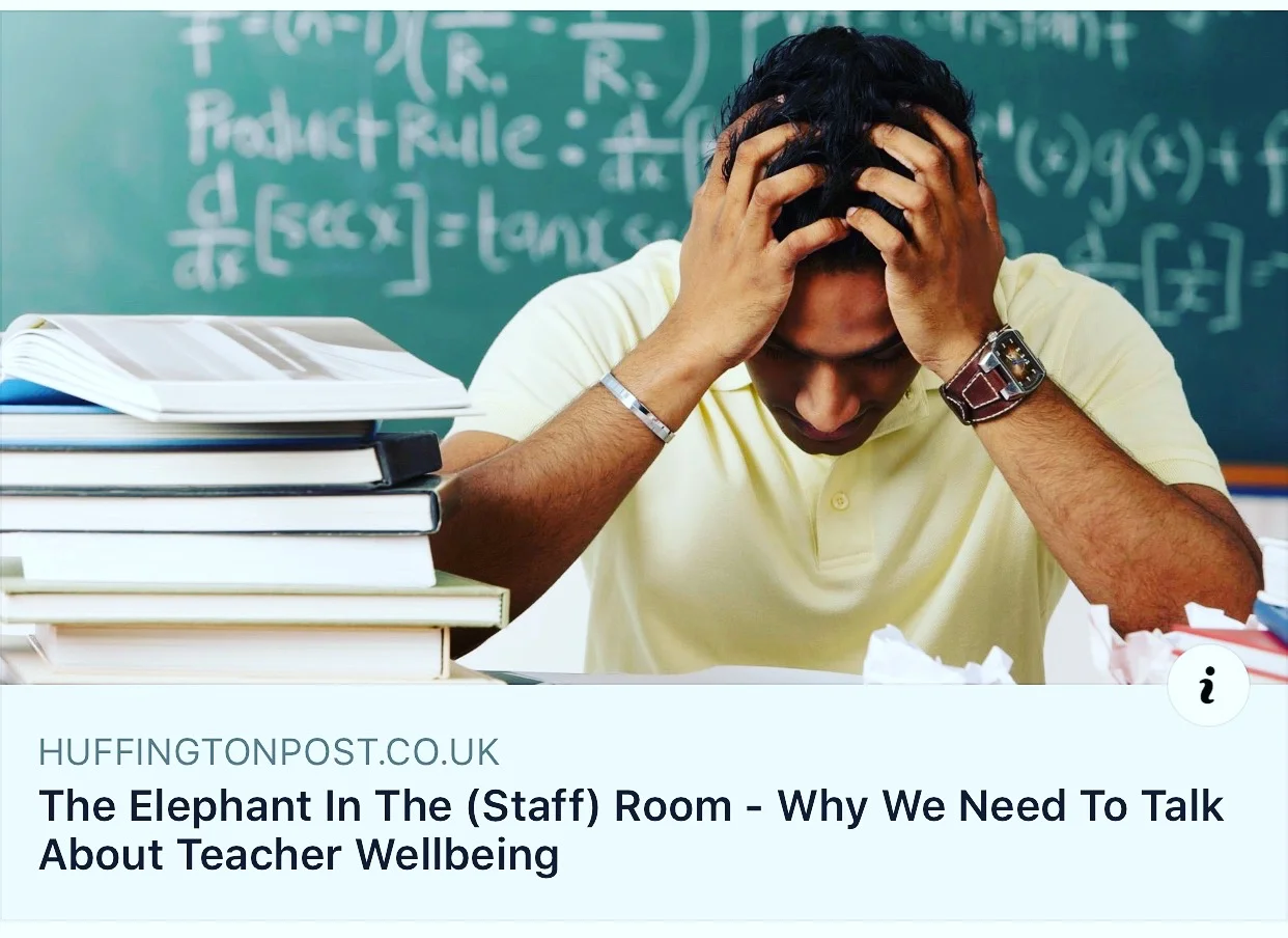 Teacher and pupil wellbeing are linked and no-one has noticed.