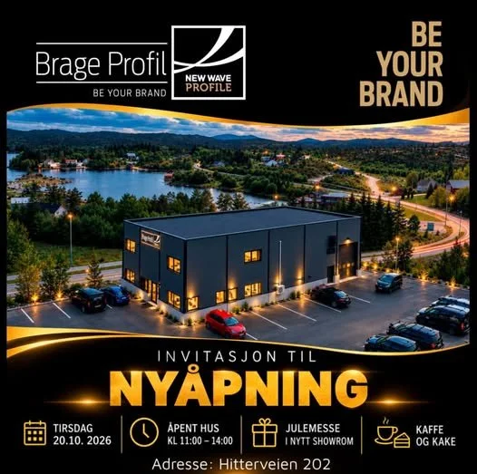 Nyåpning hos vår medlemsbedrift Brage Profil AS