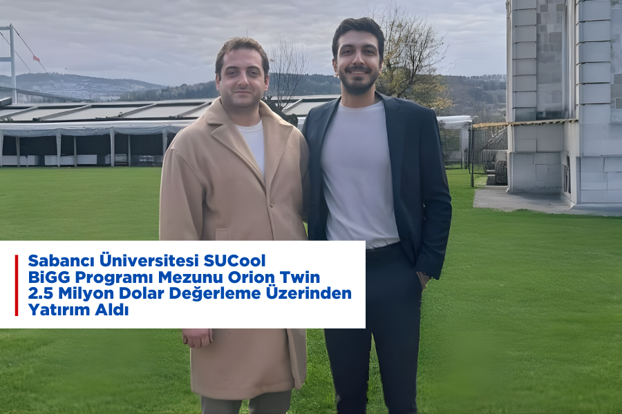 SUCool BiGG Mezunumuz Orion Twin, 2.5 Milyon Dolar Değerleme ile Yatırım Turunu Tamamladı
