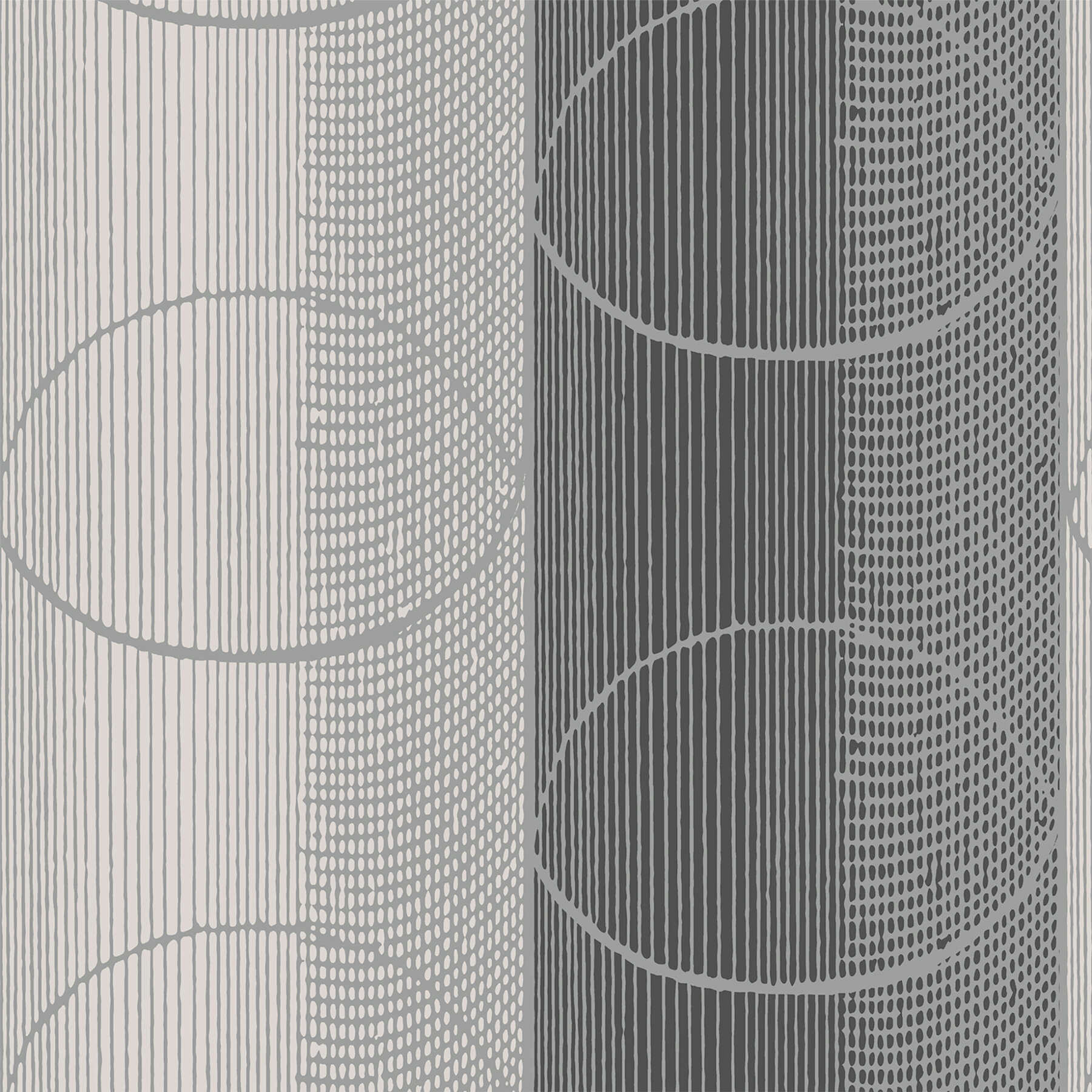 Des Cercles - Fog, Geometric Wallpaper, Studio DeSimoneWayland