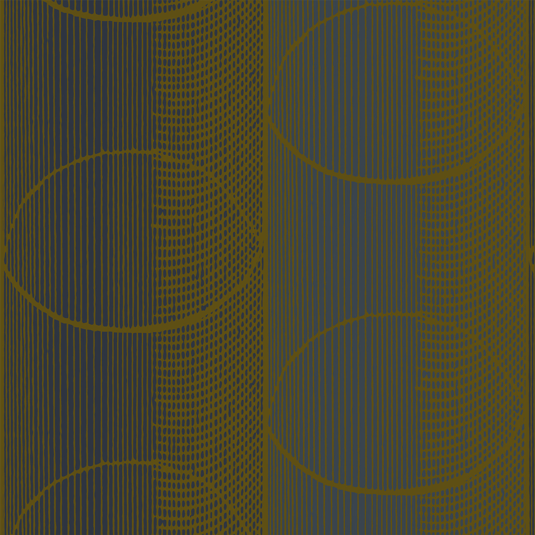 Des Cercles - Autumn Yellow, Geometric Wallpaper, Studio DeSimoneWayland