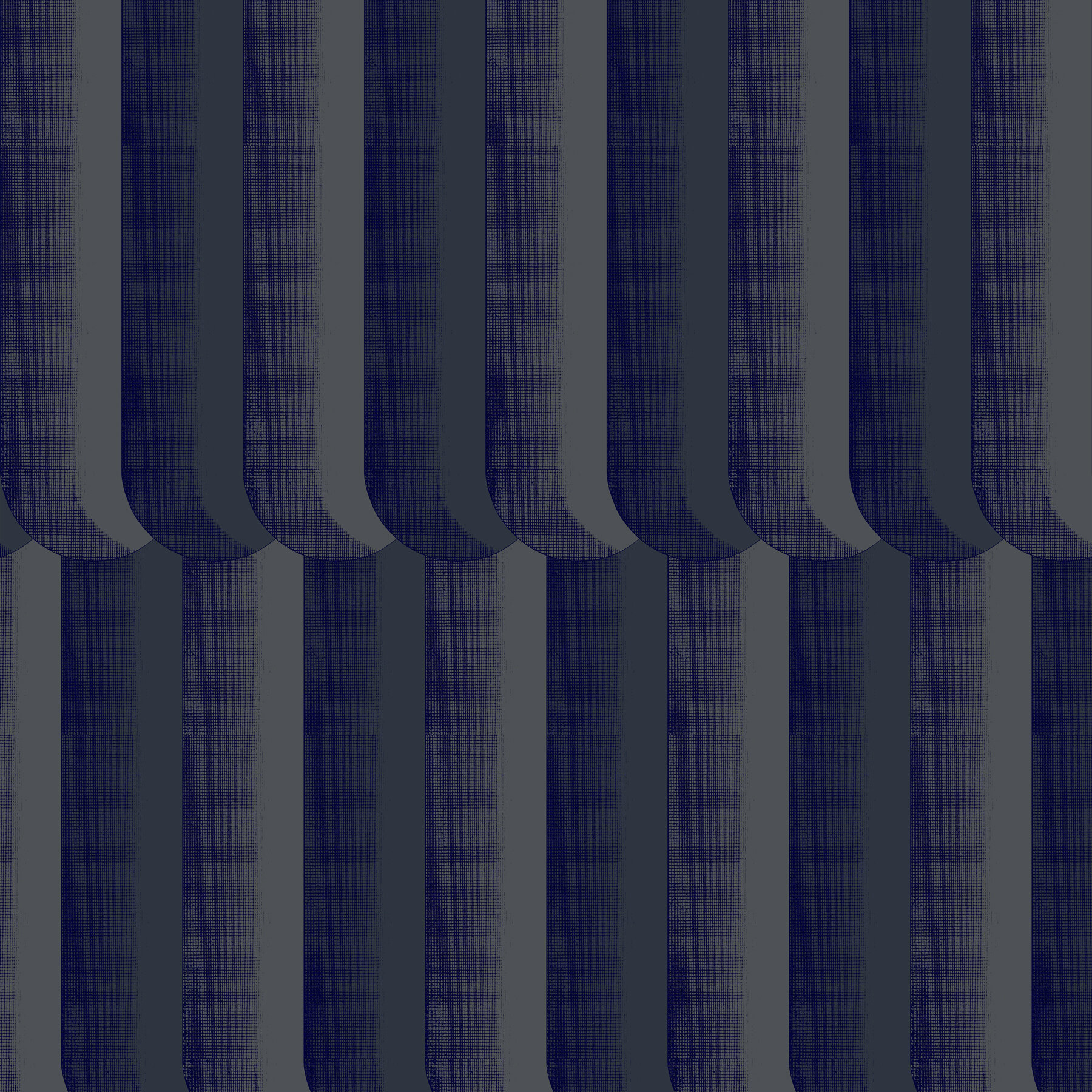 Scallop - Midnight Blue, Contemporary Wallpaper, Studio DeSimoneWayland