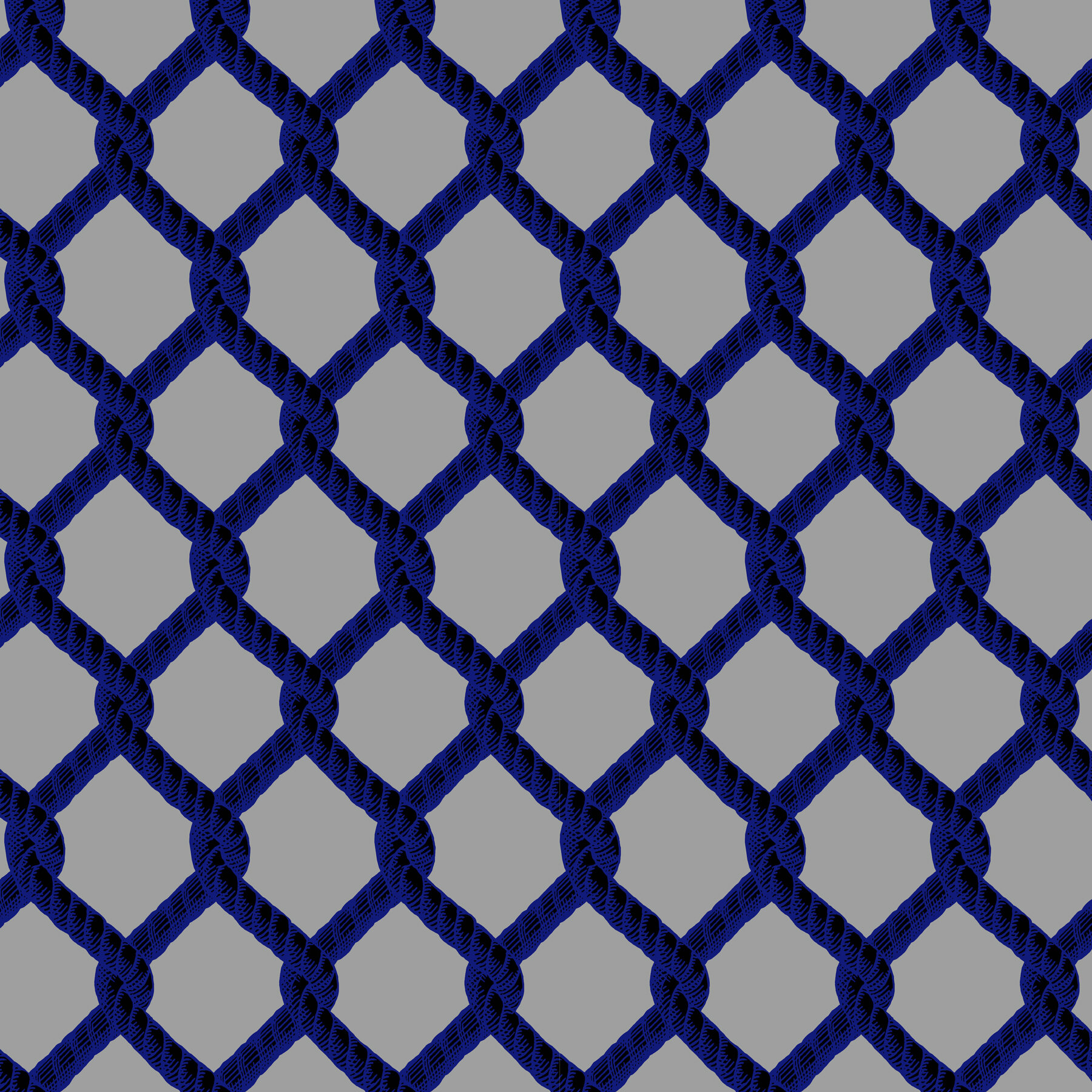 Net - Midnight Blue, Geometric Wallpaper, Studio DeSimoneWayland