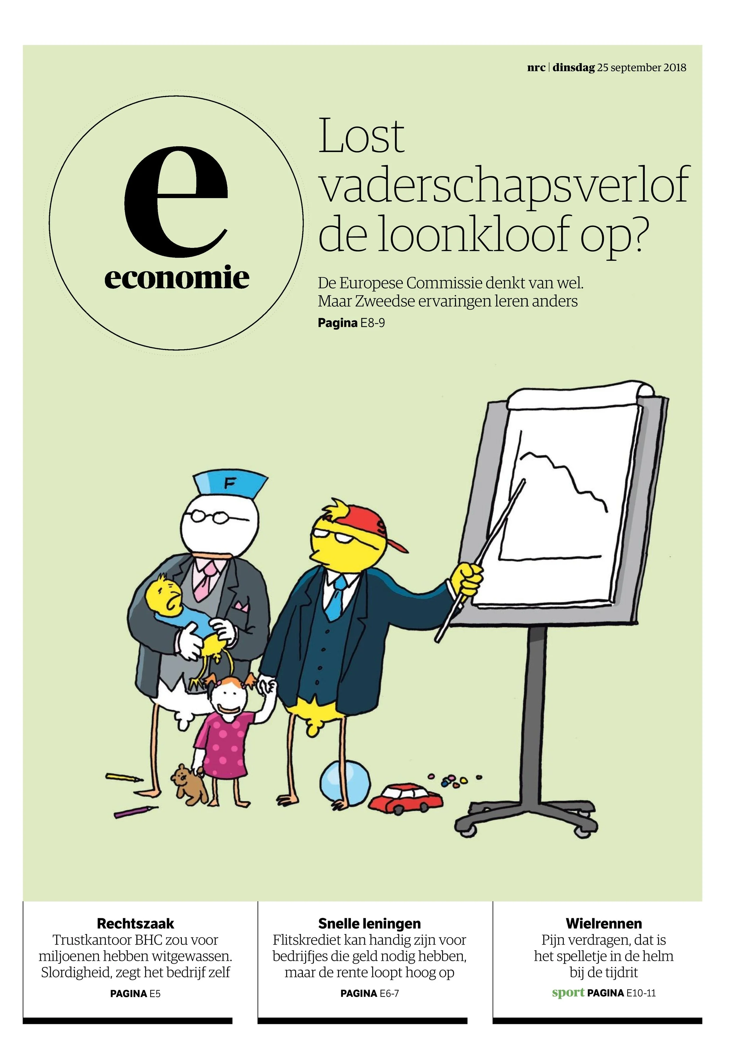 Meer vaders thuis, dicht dat de loonkloof? NRC Charlotte Boström