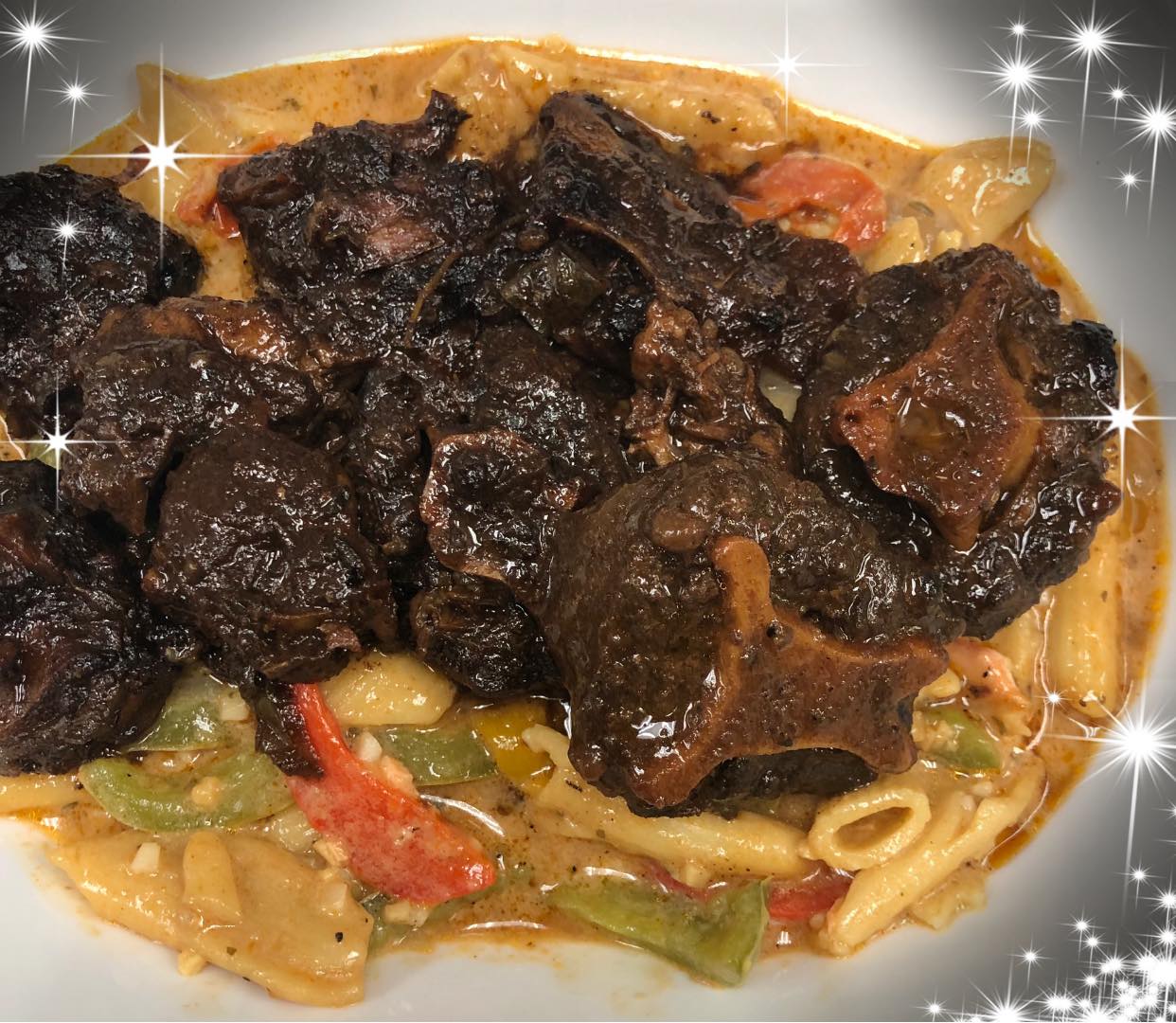 Rasta Pasta with Oxtail