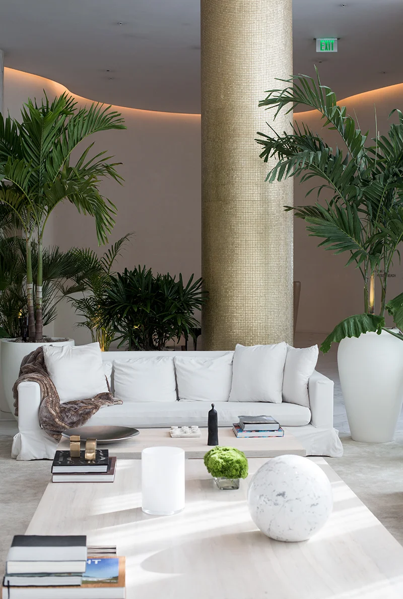 The gorgeous Lobby at The Miami Beach EDITION