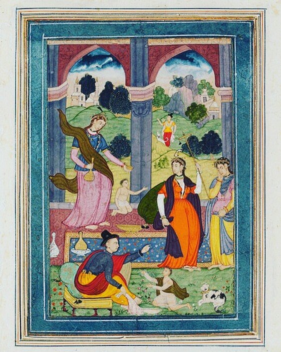 ⭐️ Seasons Greetings ⭐️ 

Wishing you a Merry Christmas and a Happy 2022.

Mughal Mughal miniature of baby Jesus at the Temple on Jerusalem, ca. 1600, V&amp;A Museum