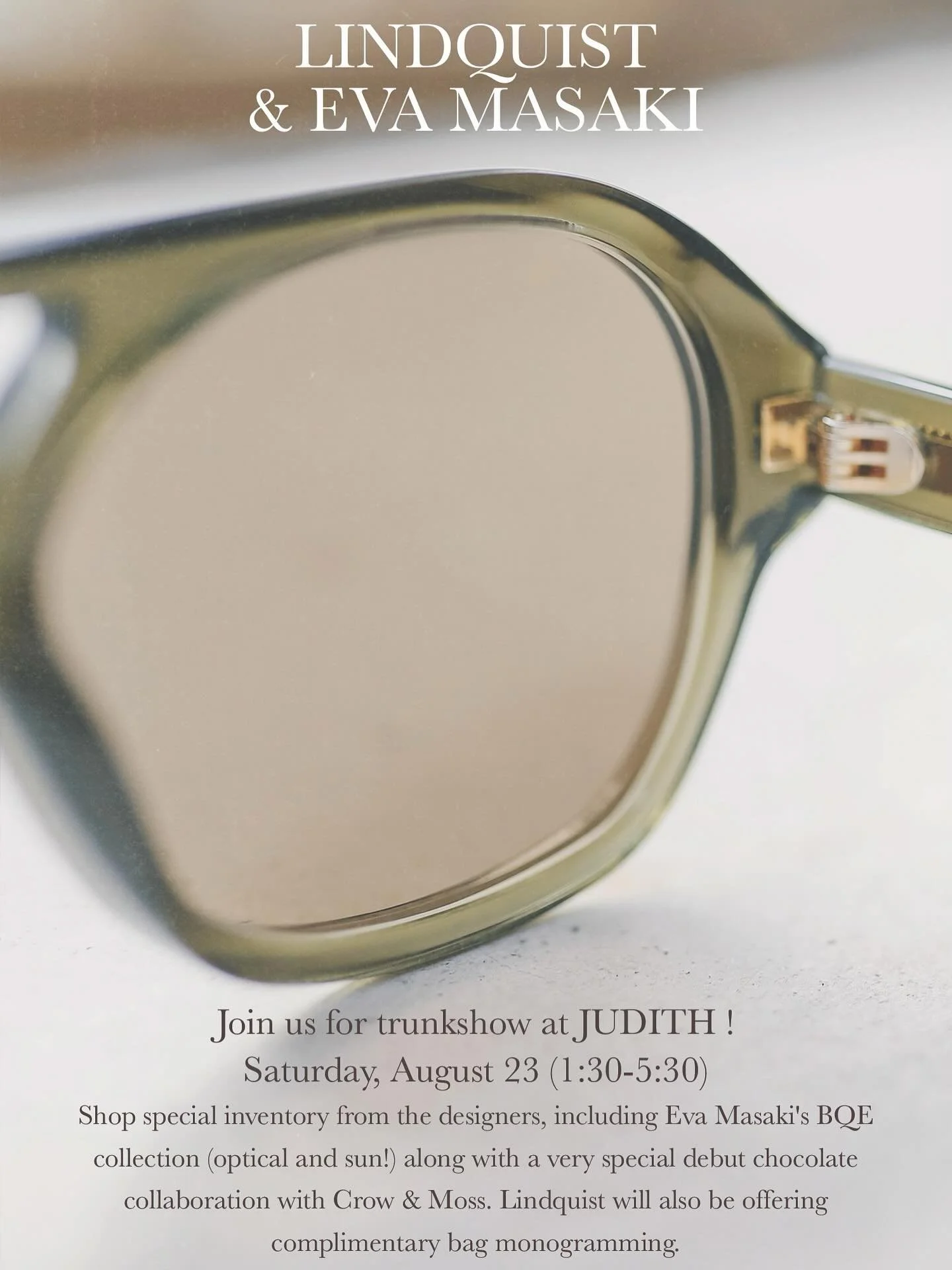 Portland, Maine: Trunkshow at JUDITH @judith_maine 8/23 with @lindquist.object 🤎