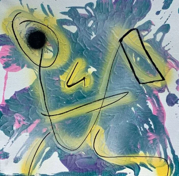 Nicole Grant Paul, Mellow Face, 24 x 24 inches, $225.JPG