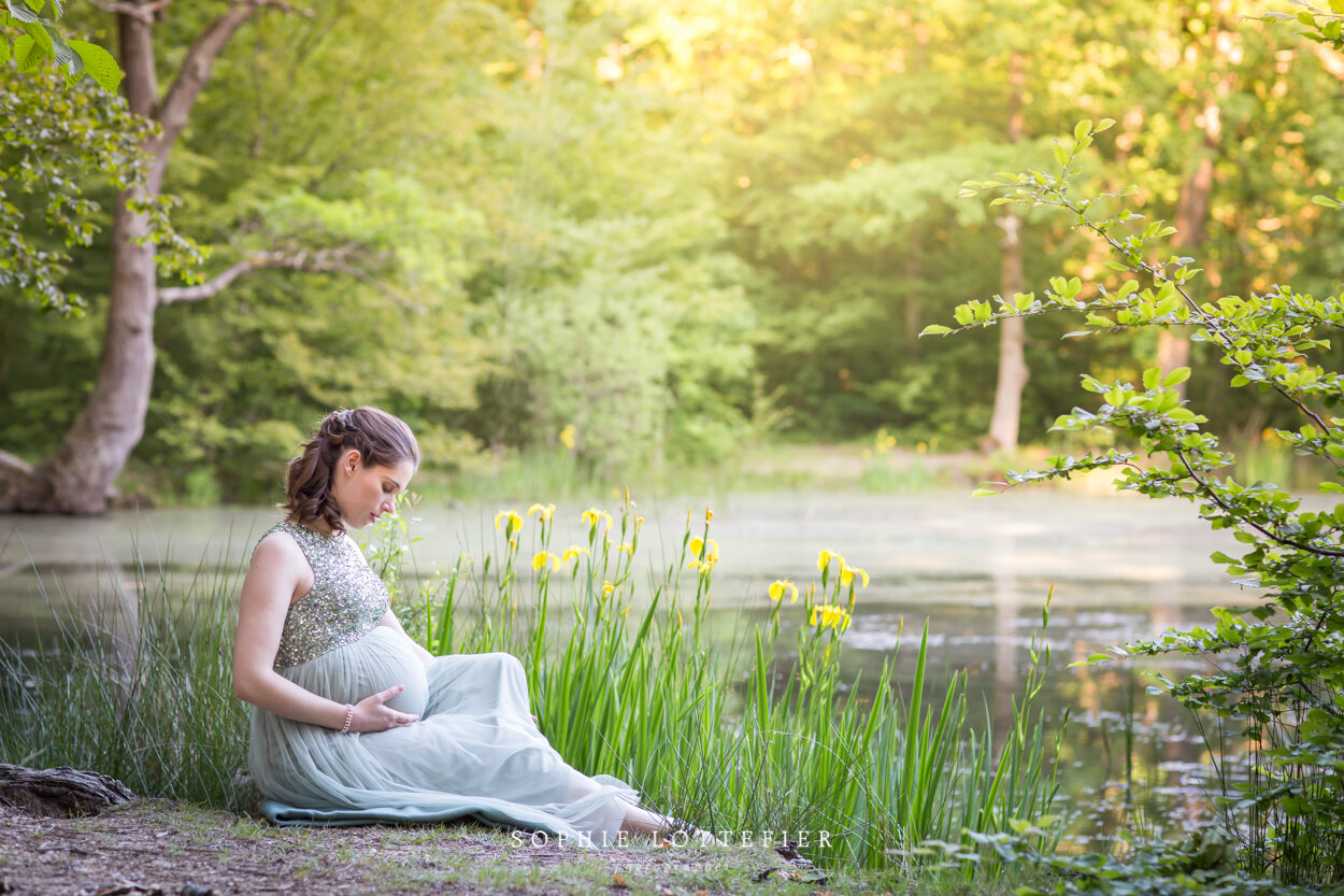 séance photo grossesse maternité femme enceinte photographe yvelines les  mureaux studio paris famille portrait book robe