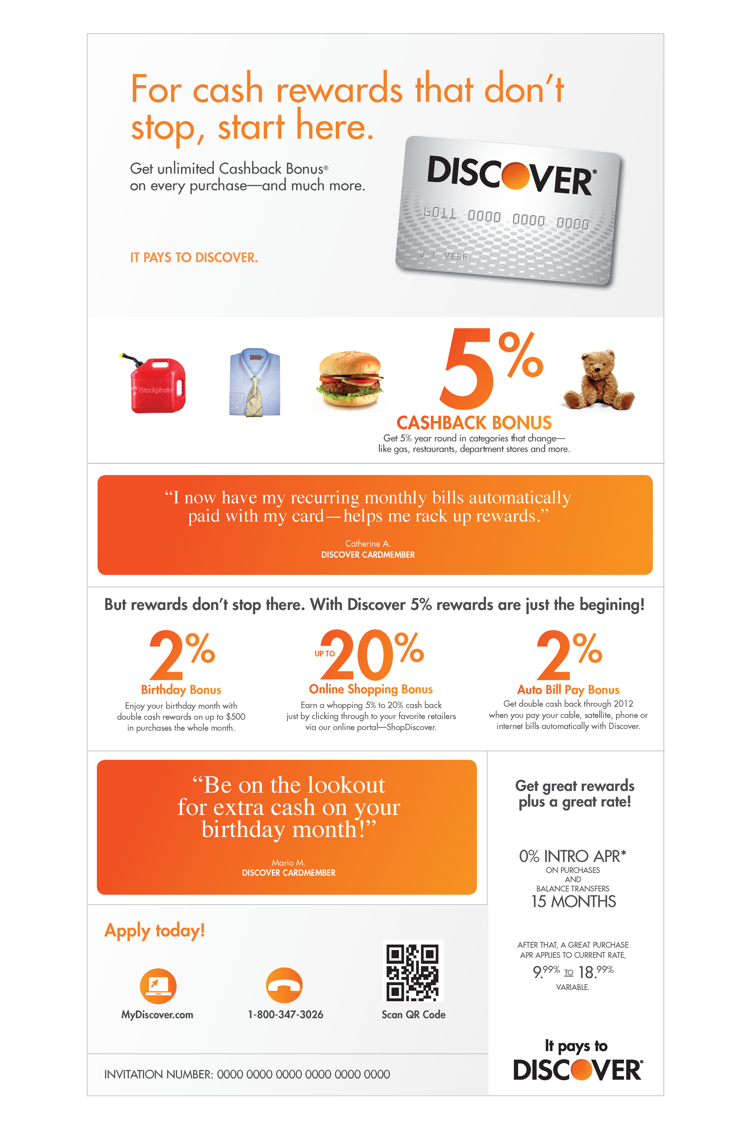Discover Direct Mail — Angela May
