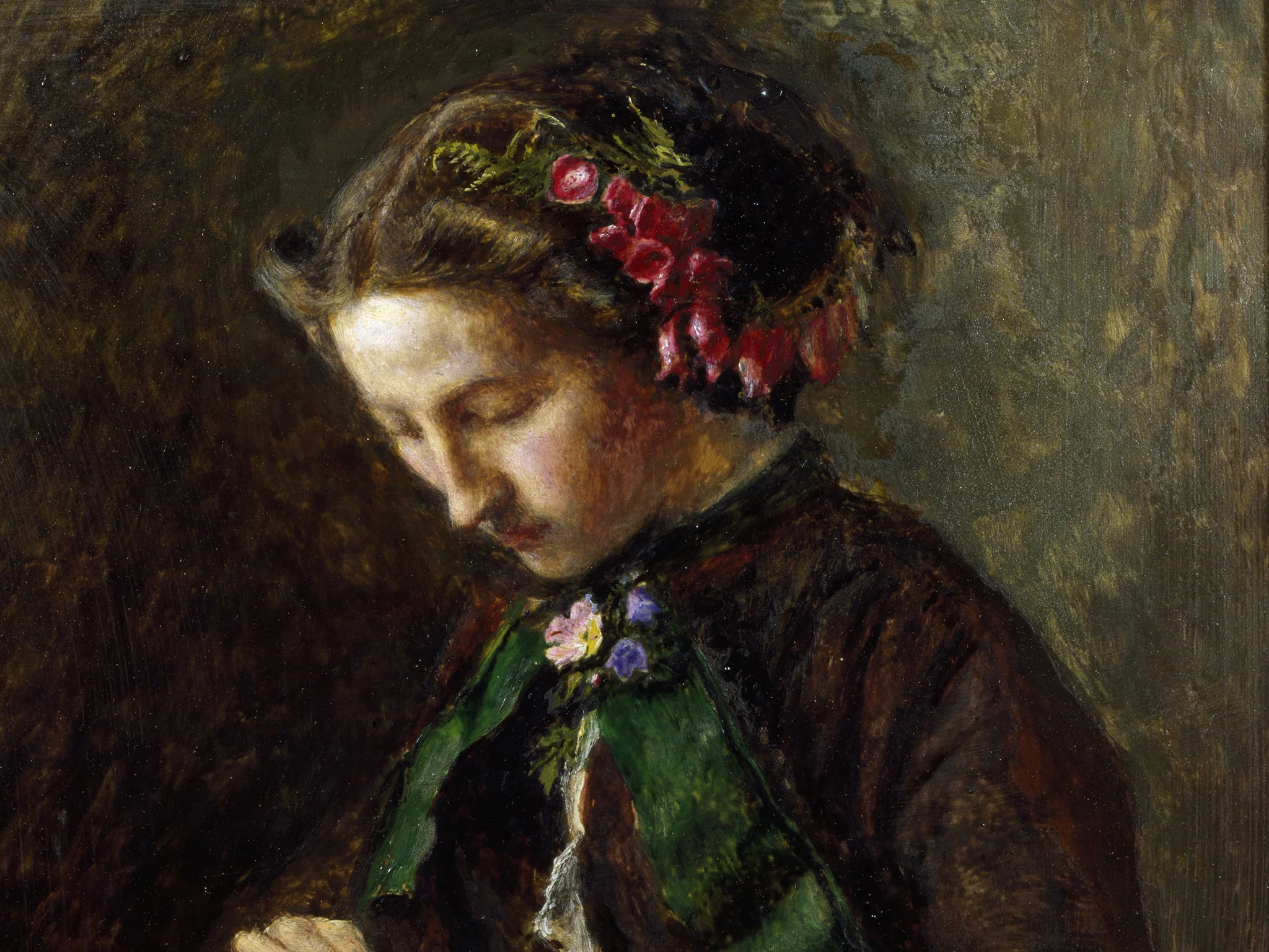John Everett Millais, Effie Gray with Foxgloves in her Hair, 1853, Wightwick Manor, The National Trust. Photo: © National Trust