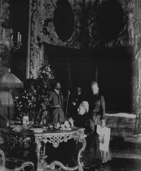 The Curtis Family in the Salone of the Palazzo Barbaro, ca. 1888