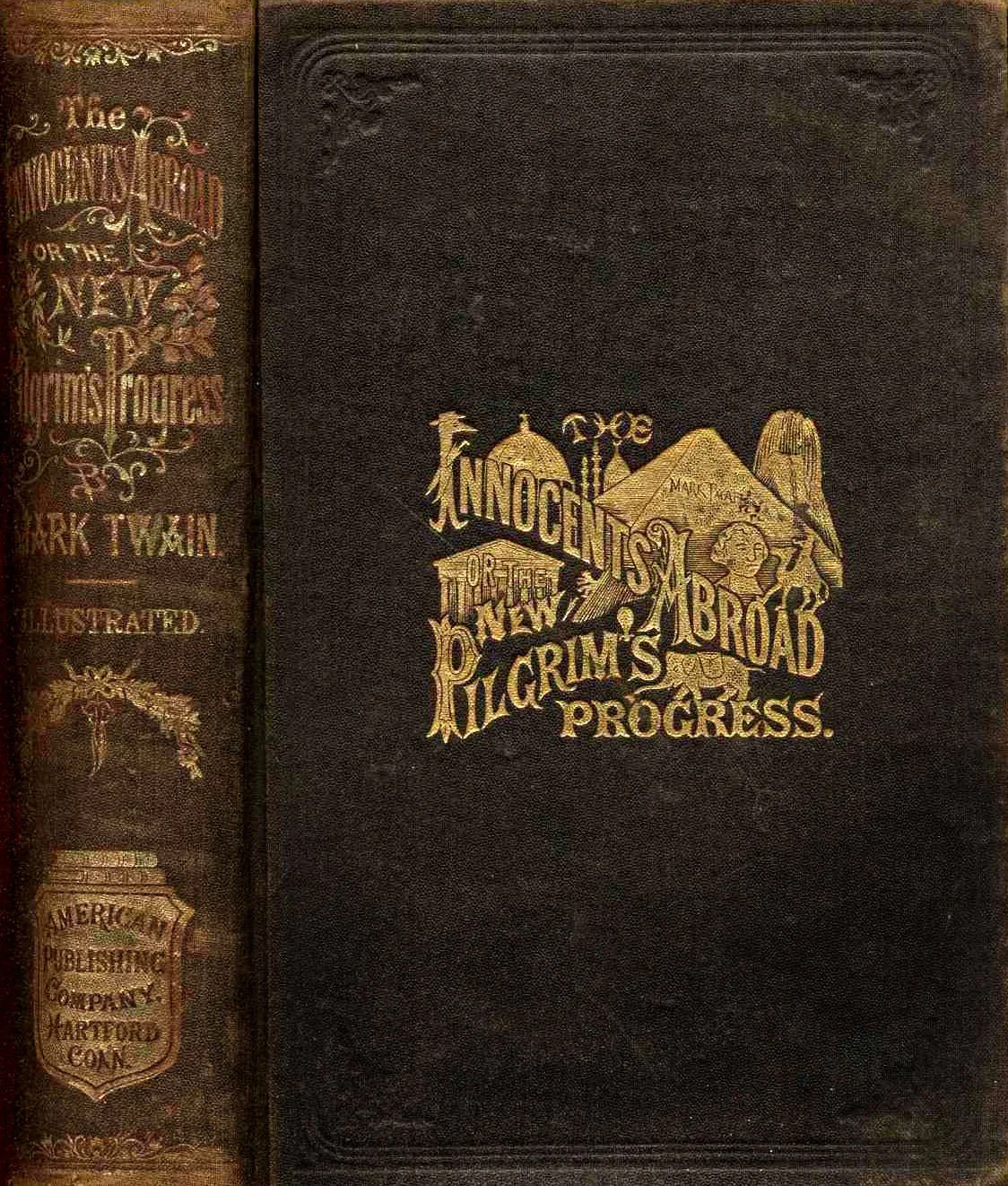 Mark Twain, Cover of 'The Innocents Abroad', 1884