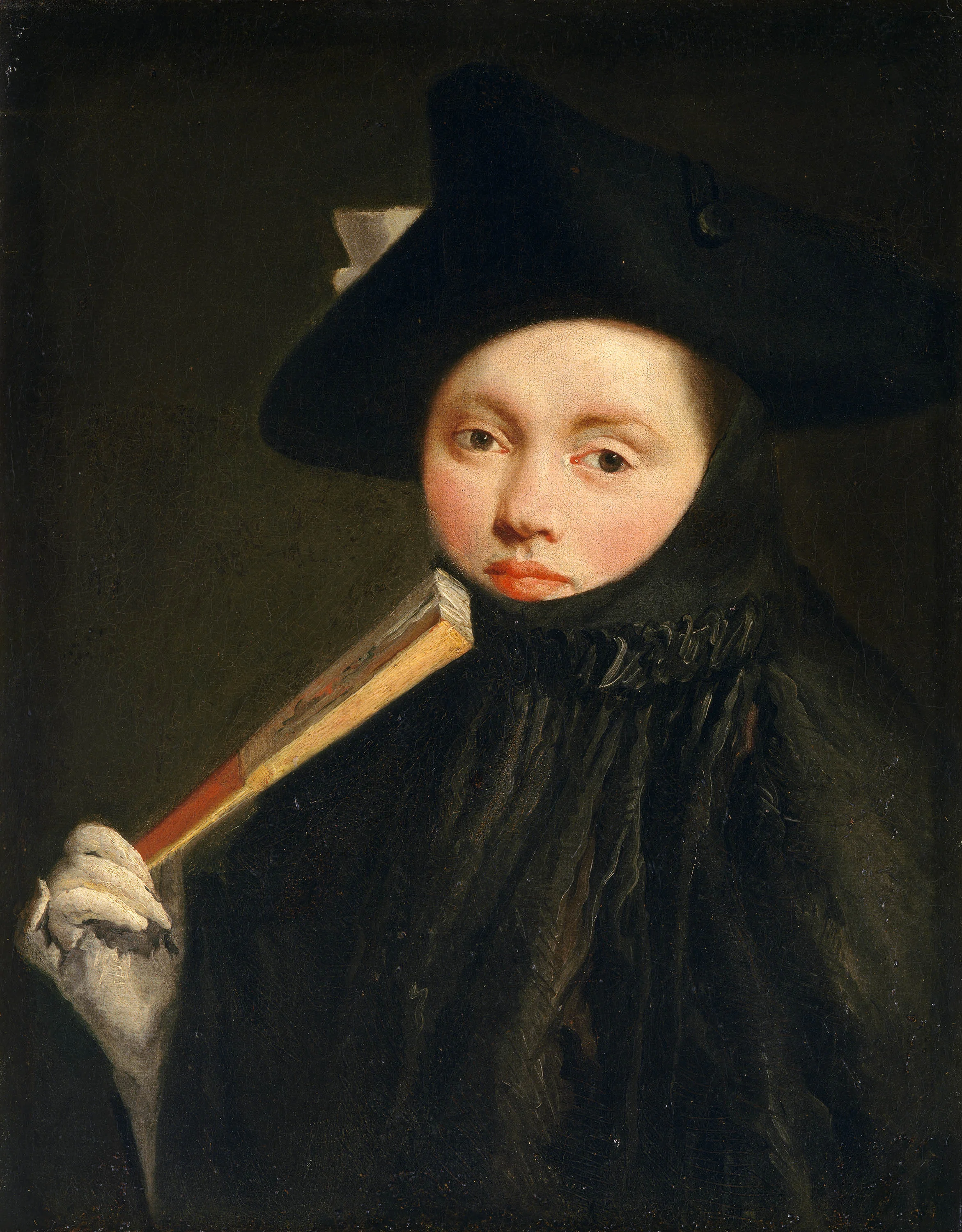 Giovanni Battista Tiepolo, Young Lady in a Tricorn Hat, 1755 - 1760, Washington D.C, National Gallery of Art.