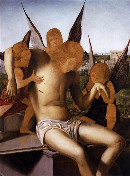 Antonello da Messina, Pietà with three angels, Museo Correr