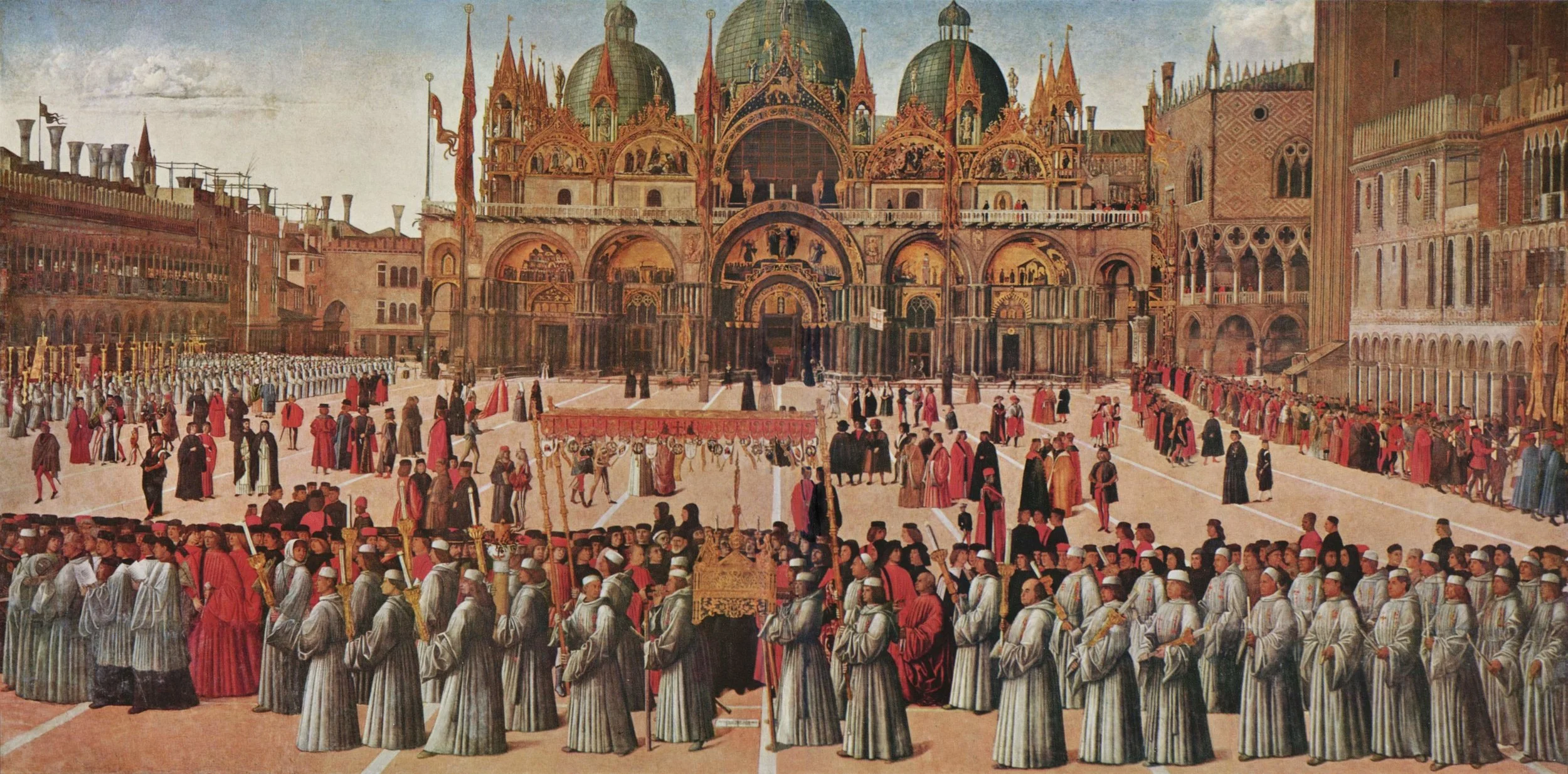 Gentile Bellini, Procession in Piazza San Marco, Gallerie dell'Accademia