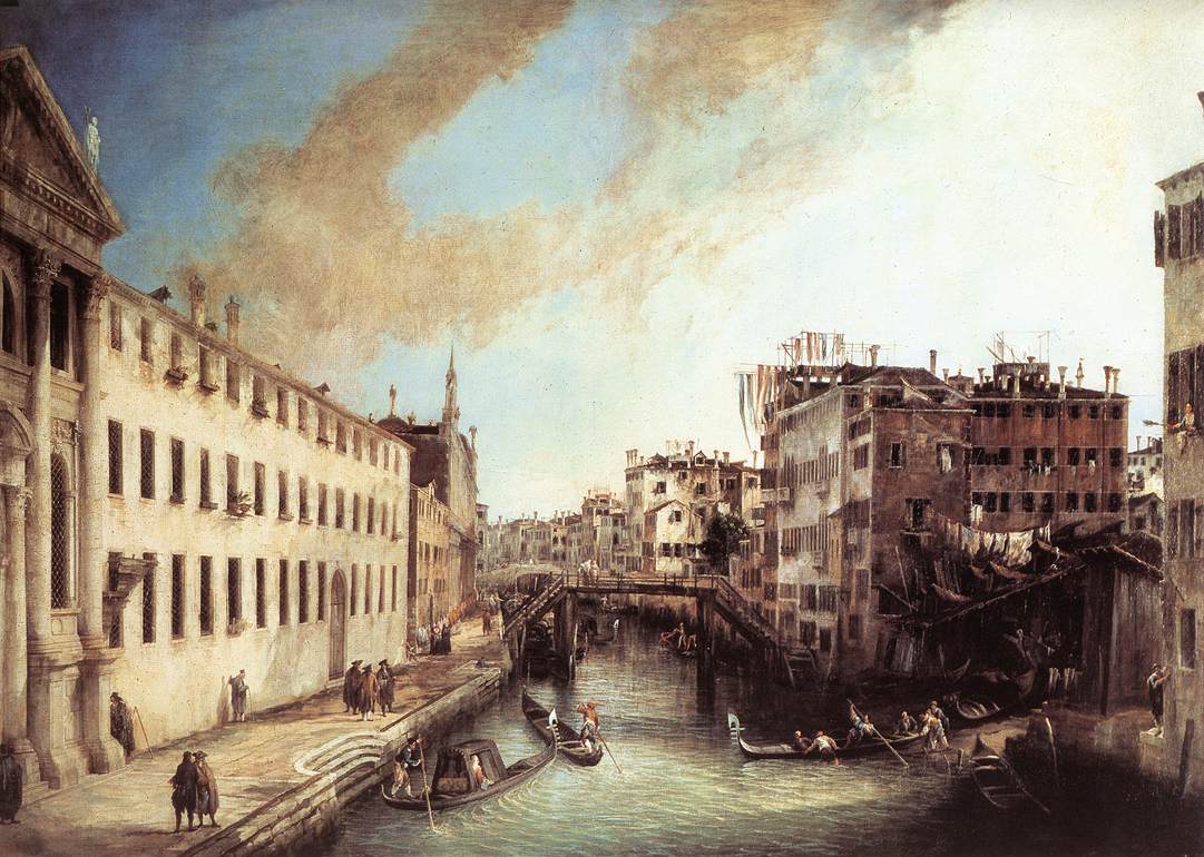 Canaletto, Il canal Grande verso Rialto, Ca’Rezzonico
