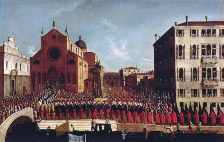 Gabriel Bella,Doge's Funeral in the basilica santi Giovanni e Paolo, Palazzo Querini Stampalia
